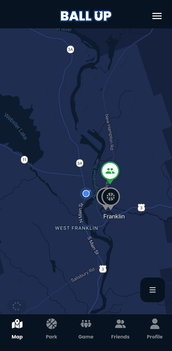 Ball Up - Live Court Map