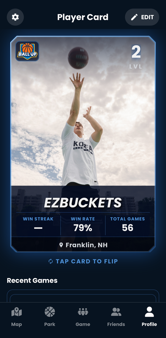 Ball Up - Player Card Front